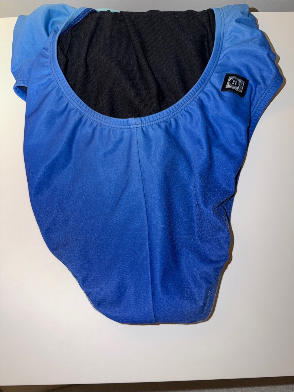 Jolyn Clothing Ombre Aqua to Royal Blue One-Piece Swimsuit - Size 28 - Picture 3 of 7